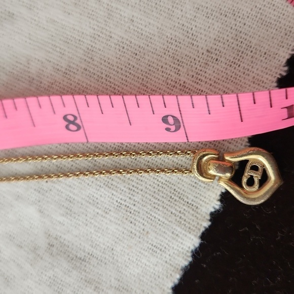 Dior Gold Infinity Necklace Elegant Pendant - Picture 12 of 12